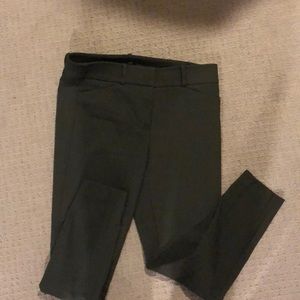 Loft green skinny dress pants